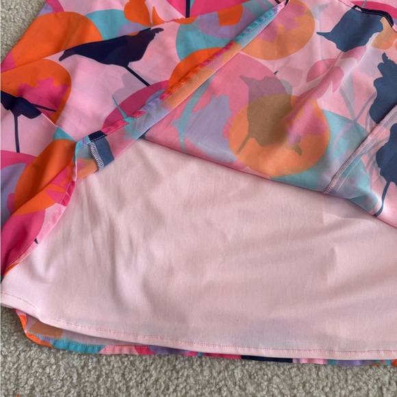 Sam Edelman Deco Trapeze Dress Chiffon Pink Multi - Picture 7 of 9